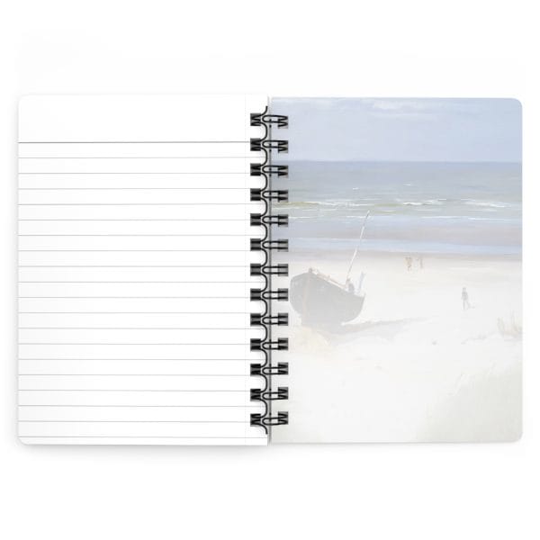 Berndt Lindholm - Boat on the Shore - (1870) - Coastal Serenity Spiral Bound Journal - Perfect for Beach Lovers and Creative Minds - Image 5