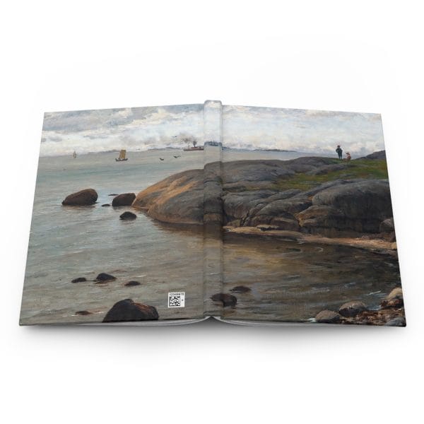 Berndt Lindholm Coastal View, Serene Landscape Hardcover Journal - Nature-Inspired Ruled Lined Notebook - Image 5