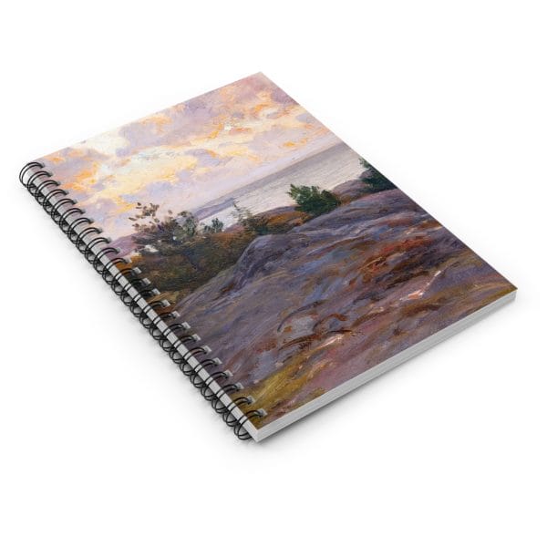 Berndt Lindholm - Cliffs by the Shore - Stunning Nordic Coastal Art, Spiral Notebook - Ruled Line - Image 3