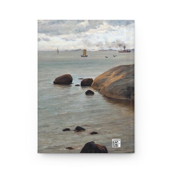 Berndt Lindholm Coastal View, Serene Landscape Hardcover Journal - Nature-Inspired Ruled Lined Notebook - Image 3