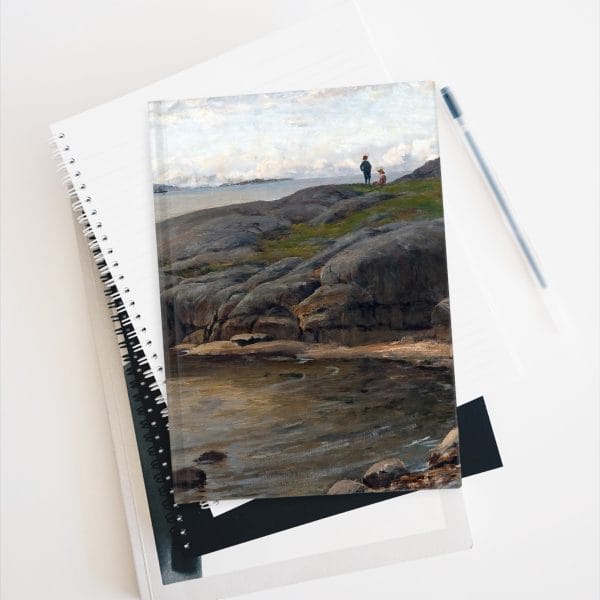 Berndt Lindholm Coastal View, Nature-Inspired Blank Journal - Serene Seascape Design for Reflection and Inspiration - Image 5