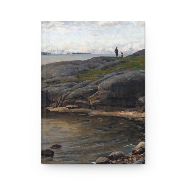 Berndt Lindholm Coastal View, Serene Landscape Hardcover Journal - Nature-Inspired Ruled Lined Notebook - Image 2
