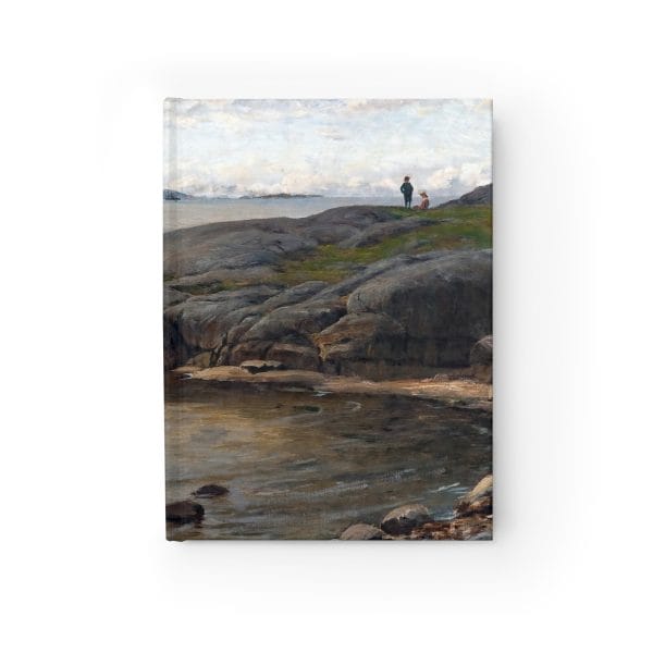 Berndt Lindholm Coastal View, Nature-Inspired Blank Journal - Serene Seascape Design for Reflection and Inspiration - Image 2