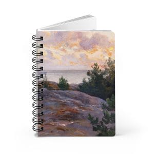Berndt Lindholm - Cliffs by the Shore - Stunning Nordic Coastal Art, Spiral Bound Journal