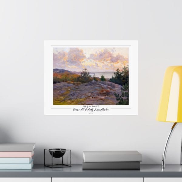 Berndt Lindholm - Cliffs by the Shore - Stunning Nordic Coastal Art, Matte Horizontal Posters - Image 4