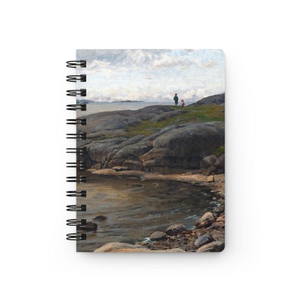 Berndt Lindholm Coastal View, Serene Landscape Nature-Inspired Spiral Bound Journal - Image 2
