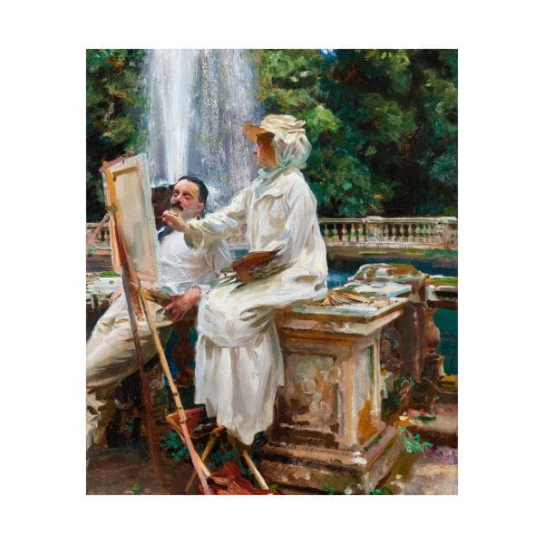 John Singer Sargent Masterpiece - The Fountain at Villa Torlonia, Matte Vertical Posters - Image 6