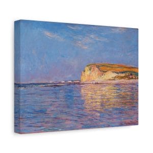 Claude Monet - Low Tide at Pourville - Iconic Impressionist Seascape,, Matte Canvas, Stretched, 1.25"