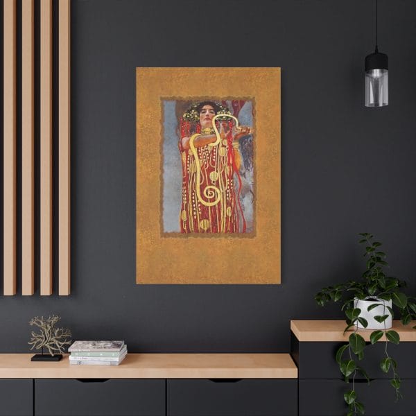 Gustav Klimt - Medicine - (1900-1907) - Hygeia Detail on Matte Canvas, Stretched, 1.25" - Image 4
