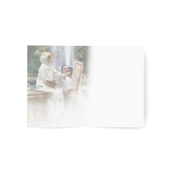 John Singer Sargent Masterpiece - The Fountain at Villa Torlonia, Greeting Cards (1, 10, 30, and 50pcs) - Image 9