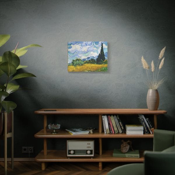 Vincent van Goghs Wheat Field with Cypresses (1889) - Stunning Matte Canvas, Stretched, 1.25" - Image 9