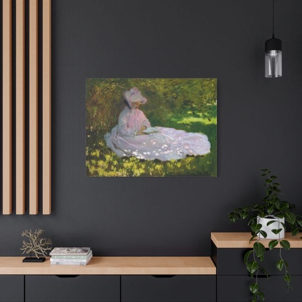 Claude Monet - Springtime - 1871 - 1872 - A Captivating Impressionist Masterpiece, Matte Canvas, Stretched, 1.25" - Image 11