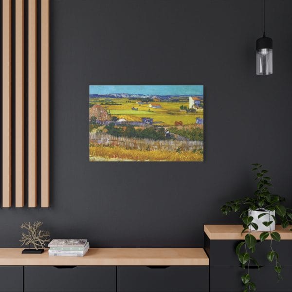 Bring Vincent van Goghs De Oogst to Life on Canvas - A Stunning Harvest Scene, Matte Canvas, Stretched, 1.25" - Image 13