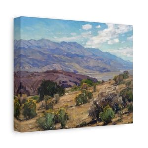 Exploring William Wendt - Masterpiece: Inyo County (1926) - A Timeless Landscape Painting, Matte Canvas, Stretched, 1.25"