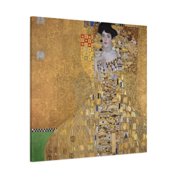 Gustav Klimt's 1907 Iconic Portrait, Adele Bloch-Bauer, Matte Canvas, Stretched, 1.25"