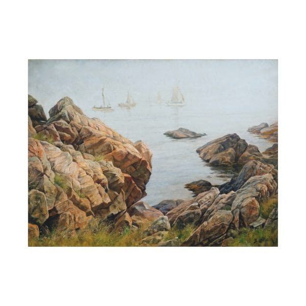 Berndt Lindholm - Fiskare i Morgondimma - Enchanting Nordic Fisherman Scene - 1895, Matte Canvas, Stretched, 1.25" - Image 9