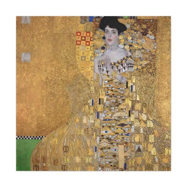 Gustav Klimt's 1907 Iconic Portrait, Adele Bloch-Bauer, Matte Canvas, Stretched, 1.25" - Image 2