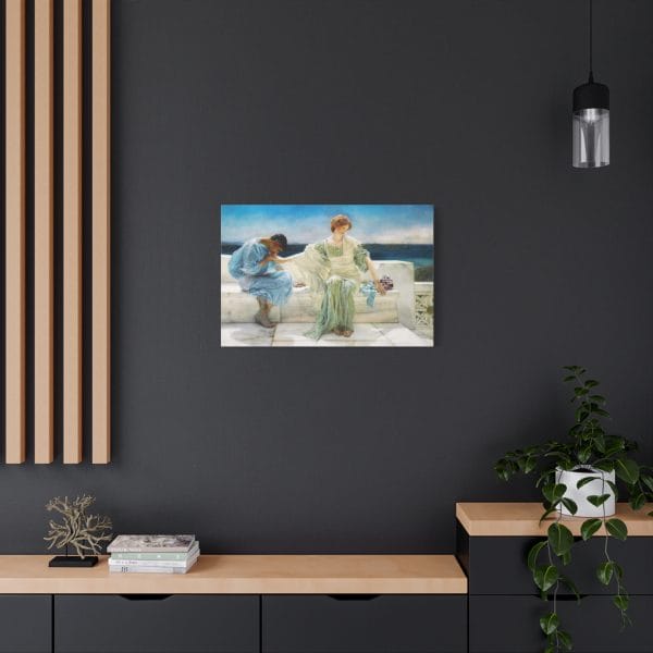 Lawrence Alma-Tadema Masterpiece - Ask Me No More (1906) - A Timeless Classic, Matte Canvas, Stretched, 1.25" - Image 13