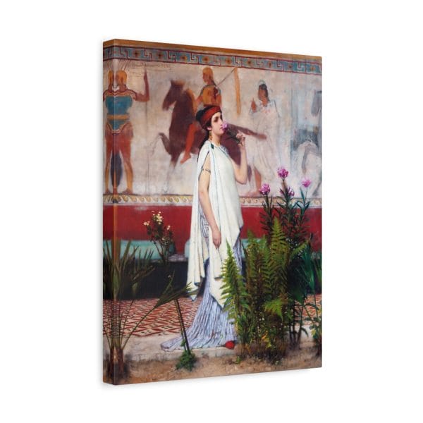 Lawrence Alma Tadema 1869 Masterpiece - A Greek Woman, Matte Canvas, Stretched, 1.25" - Image 4