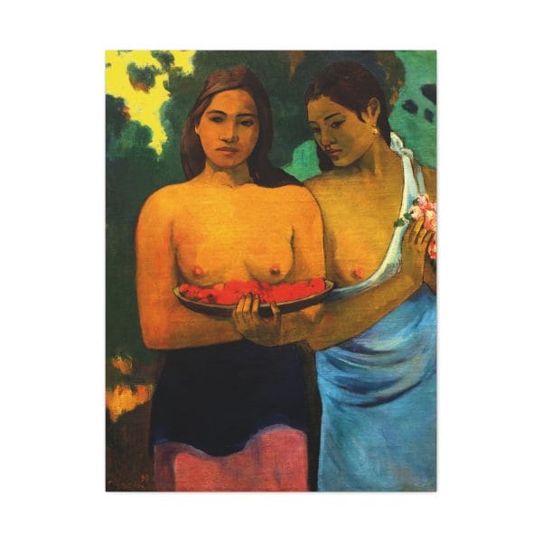 Two Tahitian Women by Paul Gauguin (1899) - Premium Canvas Art Print, Matte Canvas, Stretched, 1.25" - Image 12