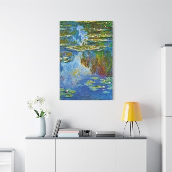 Claude Monet - Iconic Water Lilies (1907) - A Masterpiece of Impressionist Art, Matte Canvas, Stretched, 1.25" - Image 13