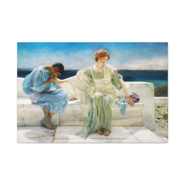Lawrence Alma-Tadema Masterpiece - Ask Me No More (1906) - A Timeless Classic, Matte Canvas, Stretched, 1.25" - Image 10