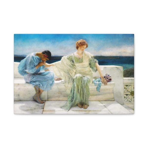 Lawrence Alma-Tadema Masterpiece - Ask Me No More (1906) - A Timeless Classic, Matte Canvas, Stretched, 1.25" - Image 2