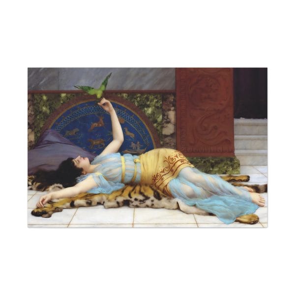 Timeless Elegance - John William Waterhouse & Godwards Dolce Far Niente, 1897, Matte Canvas, Stretched, 1.25" - Image 11