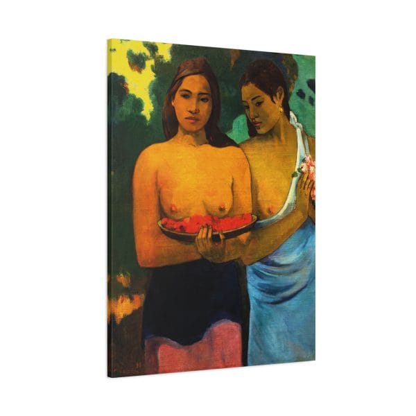 Two Tahitian Women by Paul Gauguin (1899) - Premium Canvas Art Print, Matte Canvas, Stretched, 1.25" - Image 13