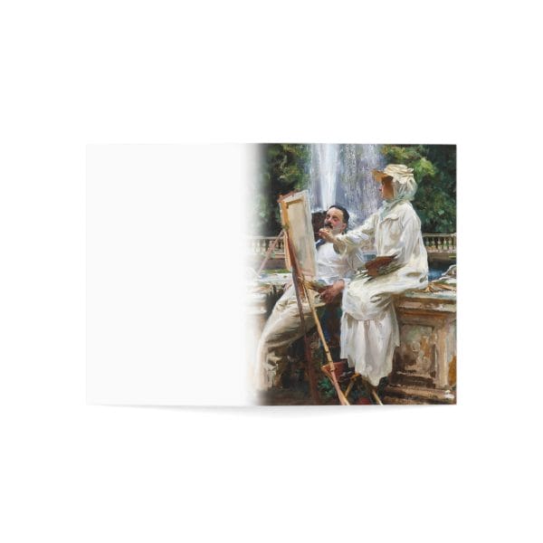 John Singer Sargent Masterpiece - The Fountain at Villa Torlonia, Greeting Cards (1, 10, 30, and 50pcs) - Image 8