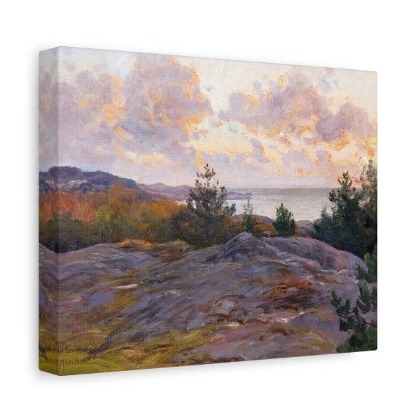 Berndt Lindholm - Cliffs by the Shore - Stunning Nordic Coastal Art, Matte Canvas, Stretched, 1.25" - Image 4