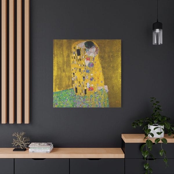 Gustav Klimt's The Kiss (1907 - 1908) - Exquisite Matte Canvas, Stretched, 1.25" - Image 4