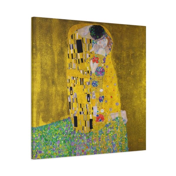 Gustav Klimt's The Kiss (1907 - 1908) - Exquisite Matte Canvas, Stretched, 1.25"