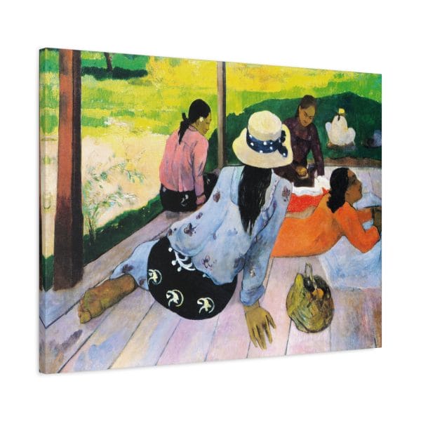 Paul Gauguin - The Siesta (1892-1894) - Transform Your Space with Stunning Canvas Print, Matte Canvas, Stretched, 1.25" - Image 14