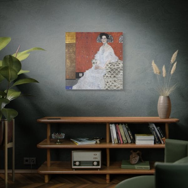 Gustav Klimt's 1906 Masterpiece, Portrait of Fritza Riedler, Matte Canvas, Stretched, 1.25" - Image 11