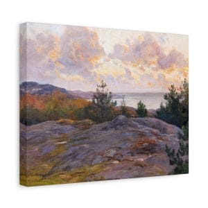 Berndt Lindholm - Cliffs by the Shore - Stunning Nordic Coastal Art, Matte Canvas, Stretched, 1.25"