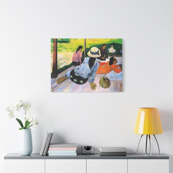 Paul Gauguin - The Siesta (1892-1894) - Transform Your Space with Stunning Canvas Print, Matte Canvas, Stretched, 1.25" - Image 15