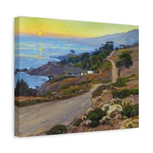 William Wendt Masterpiece - The Old Coast Road (1916) - A Timeless California Landscape, Matte Canvas, Stretched, 1.25"