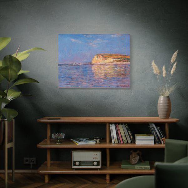 Claude Monet - Low Tide at Pourville - Iconic Impressionist Seascape,, Matte Canvas, Stretched, 1.25" - Image 12