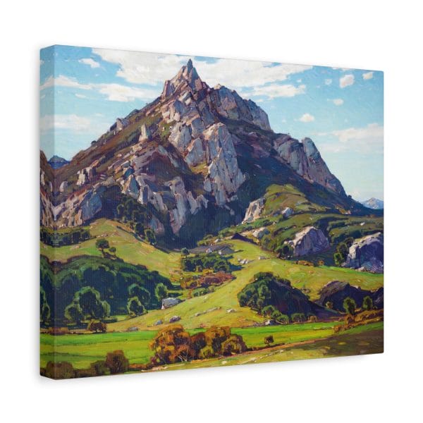 Exploring William Wendt Masterpiece - Where Natures God Hath Wrought (1925), Matte Canvas, Stretched, 1.25"