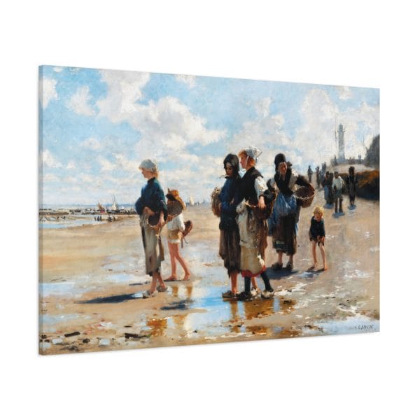 John Singer Sargent 1878 Masterpiece - En Route pour la Pêche, Matte Canvas, Stretched, 1.25"