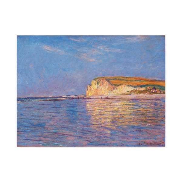 Claude Monet - Low Tide at Pourville - Iconic Impressionist Seascape,, Matte Canvas, Stretched, 1.25" - Image 8