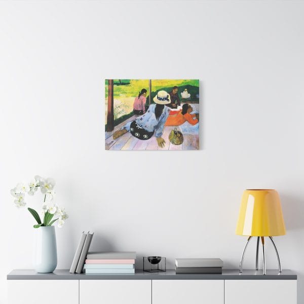 Paul Gauguin - The Siesta (1892-1894) - Transform Your Space with Stunning Canvas Print, Matte Canvas, Stretched, 1.25" - Image 3