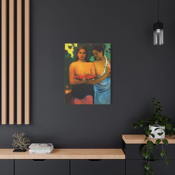 Two Tahitian Women by Paul Gauguin (1899) - Premium Canvas Art Print, Matte Canvas, Stretched, 1.25" - Image 10