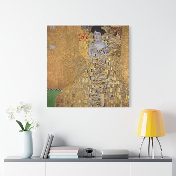Gustav Klimt's 1907 Iconic Portrait, Adele Bloch-Bauer, Matte Canvas, Stretched, 1.25" - Image 3