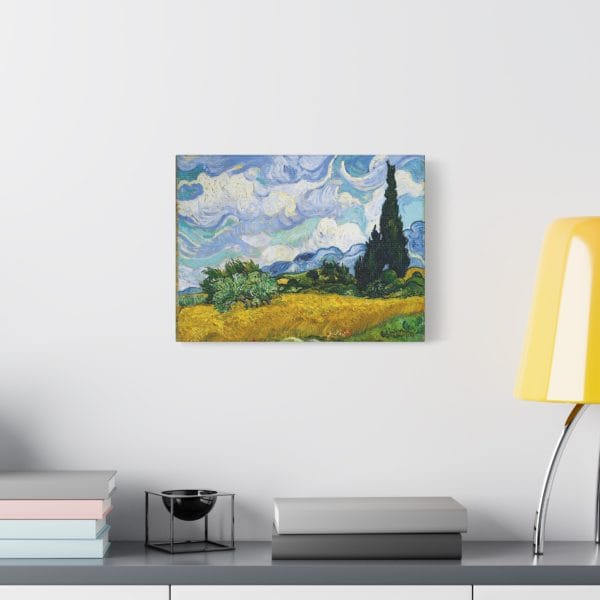 Vincent van Goghs Wheat Field with Cypresses (1889) - Stunning Matte Canvas, Stretched, 1.25" - Image 6