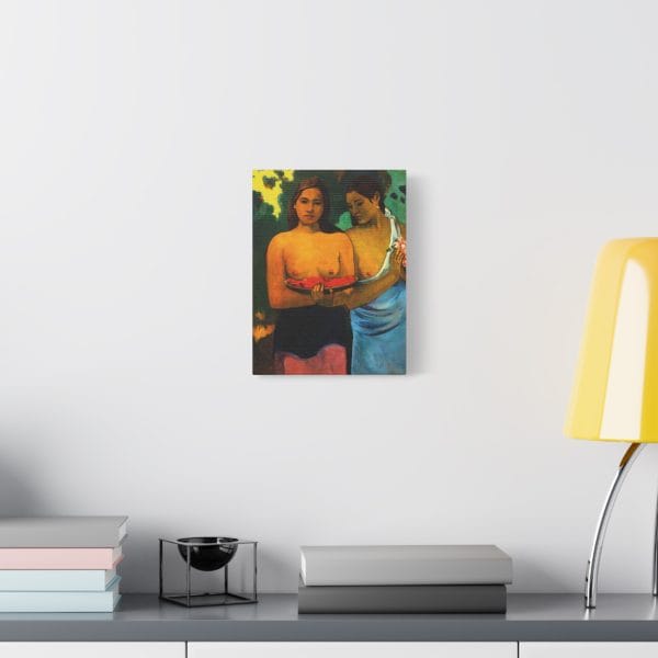 Two Tahitian Women by Paul Gauguin (1899) - Premium Canvas Art Print, Matte Canvas, Stretched, 1.25" - Image 5