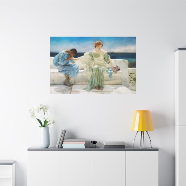 Lawrence Alma-Tadema Masterpiece - Ask Me No More (1906) - A Timeless Classic, Matte Canvas, Stretched, 1.25" - Image 22
