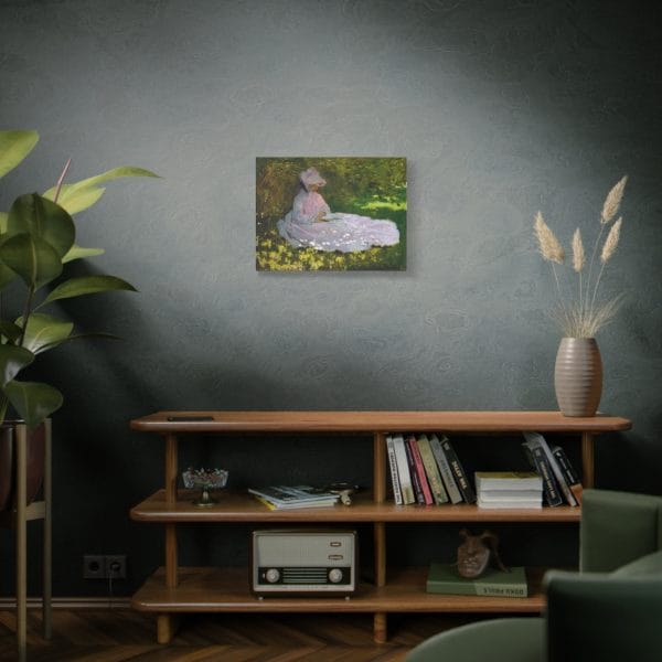 Claude Monet - Springtime - 1871 - 1872 - A Captivating Impressionist Masterpiece, Matte Canvas, Stretched, 1.25" - Image 4