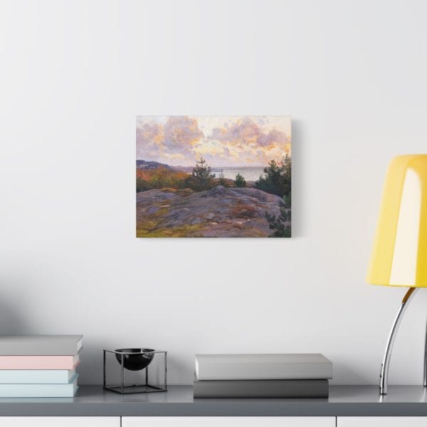 Berndt Lindholm - Cliffs by the Shore - Stunning Nordic Coastal Art, Matte Canvas, Stretched, 1.25" - Image 2